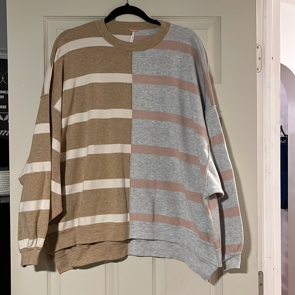 Free People Sweaters - Free people oversize stripe sweater